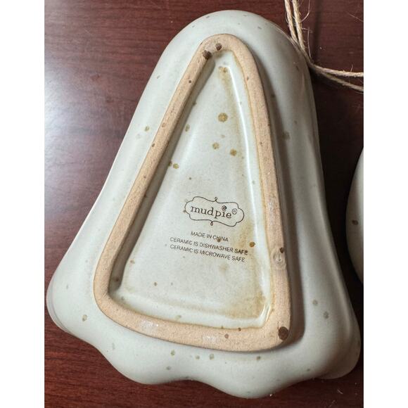 NIB Mud Pie Halloween Dip and Tray Set "A Wee Bit Wicked Pumpkins & Ghost - Picture 6 of 10